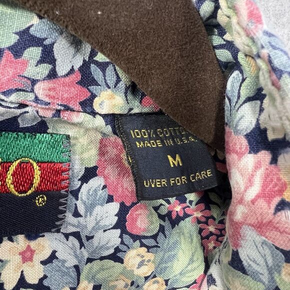Vintage Tango by Max Raab Shirt Mens Medium floral Camp USA - Picture 4 of 15